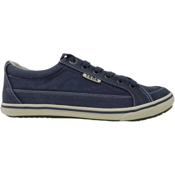 Taos Moc Star Washed Canvas Sneakers - Indigo - 9.5 Wide - Picture 1 of 10